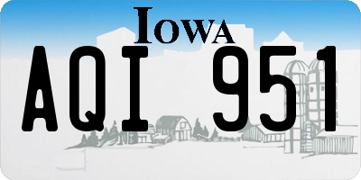 IA license plate AQI951