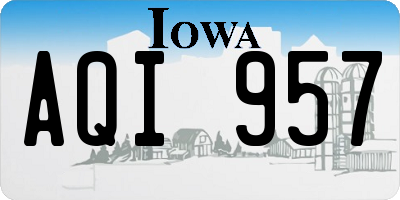 IA license plate AQI957