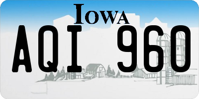 IA license plate AQI960