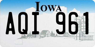IA license plate AQI961
