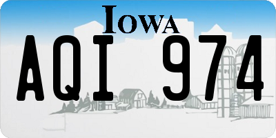 IA license plate AQI974