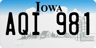 IA license plate AQI981