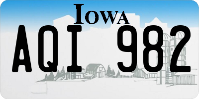 IA license plate AQI982