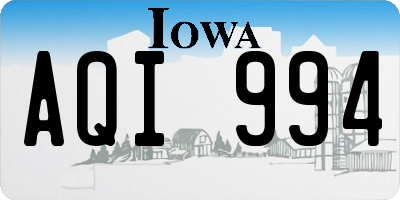 IA license plate AQI994