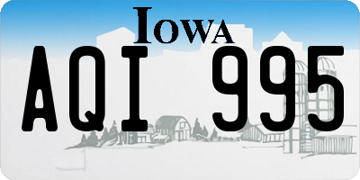 IA license plate AQI995