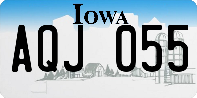 IA license plate AQJ055