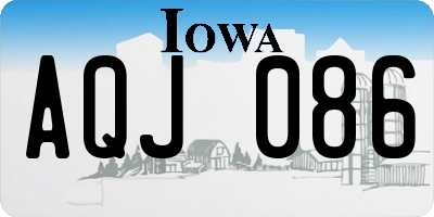 IA license plate AQJ086