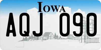 IA license plate AQJ090
