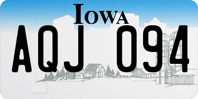 IA license plate AQJ094