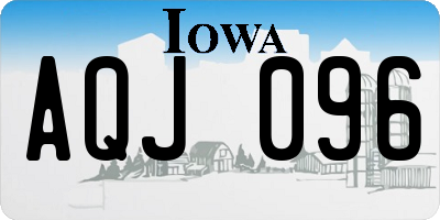 IA license plate AQJ096