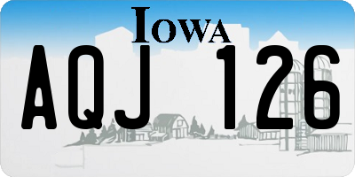 IA license plate AQJ126