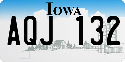 IA license plate AQJ132