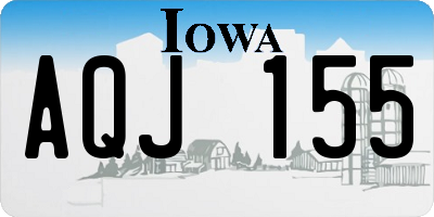 IA license plate AQJ155