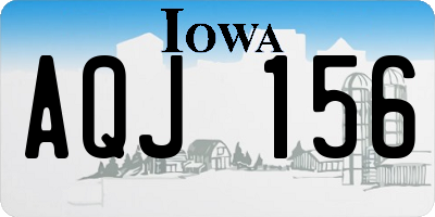 IA license plate AQJ156
