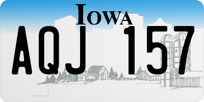IA license plate AQJ157