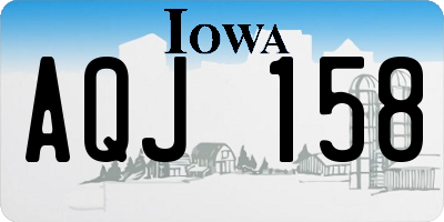 IA license plate AQJ158