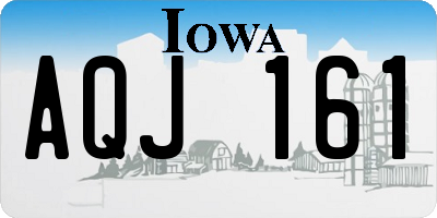 IA license plate AQJ161