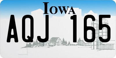IA license plate AQJ165