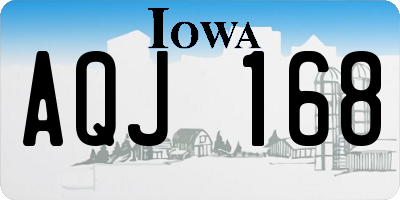 IA license plate AQJ168