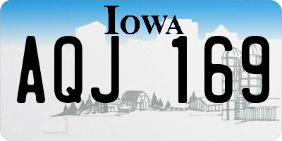 IA license plate AQJ169