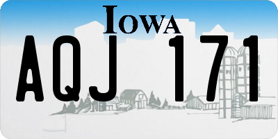 IA license plate AQJ171