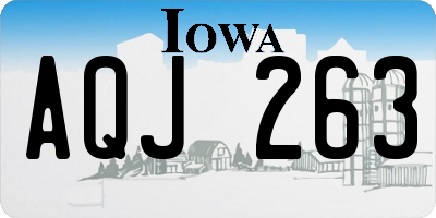 IA license plate AQJ263