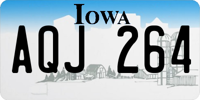 IA license plate AQJ264