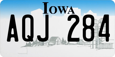 IA license plate AQJ284