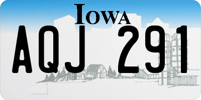 IA license plate AQJ291