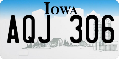 IA license plate AQJ306