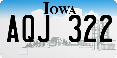 IA license plate AQJ322