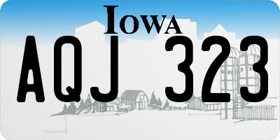 IA license plate AQJ323