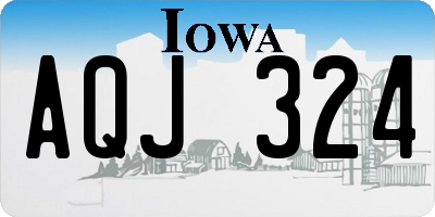 IA license plate AQJ324