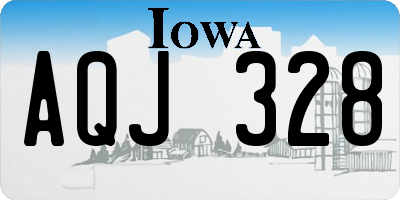 IA license plate AQJ328