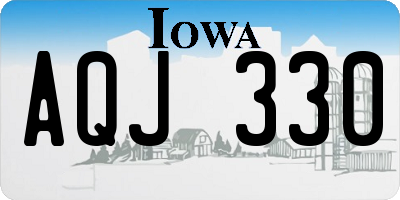 IA license plate AQJ330