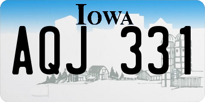 IA license plate AQJ331