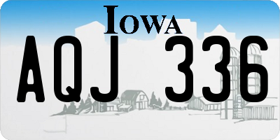 IA license plate AQJ336