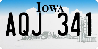 IA license plate AQJ341