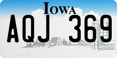 IA license plate AQJ369