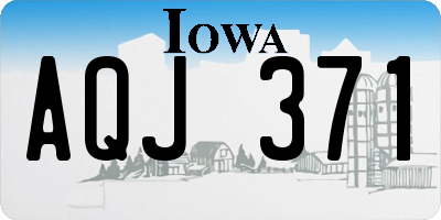 IA license plate AQJ371
