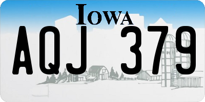 IA license plate AQJ379