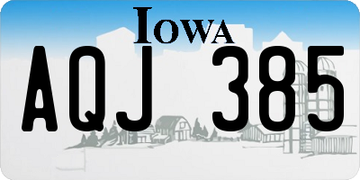 IA license plate AQJ385