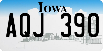 IA license plate AQJ390