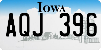 IA license plate AQJ396