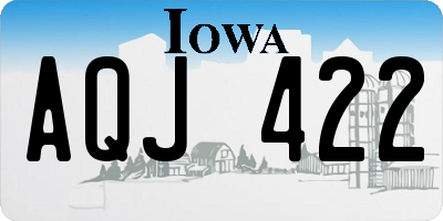 IA license plate AQJ422