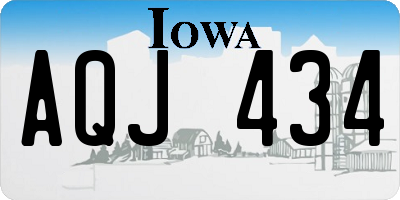 IA license plate AQJ434
