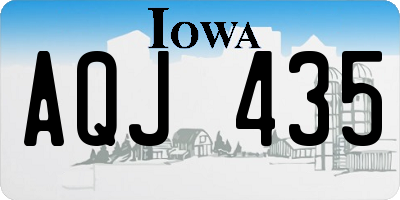 IA license plate AQJ435