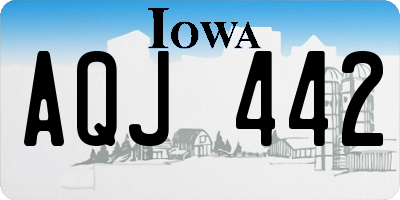IA license plate AQJ442