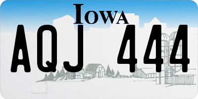 IA license plate AQJ444