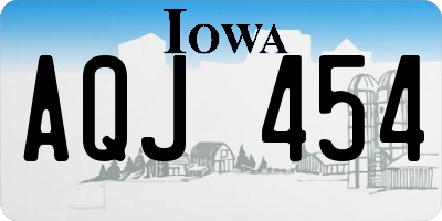 IA license plate AQJ454